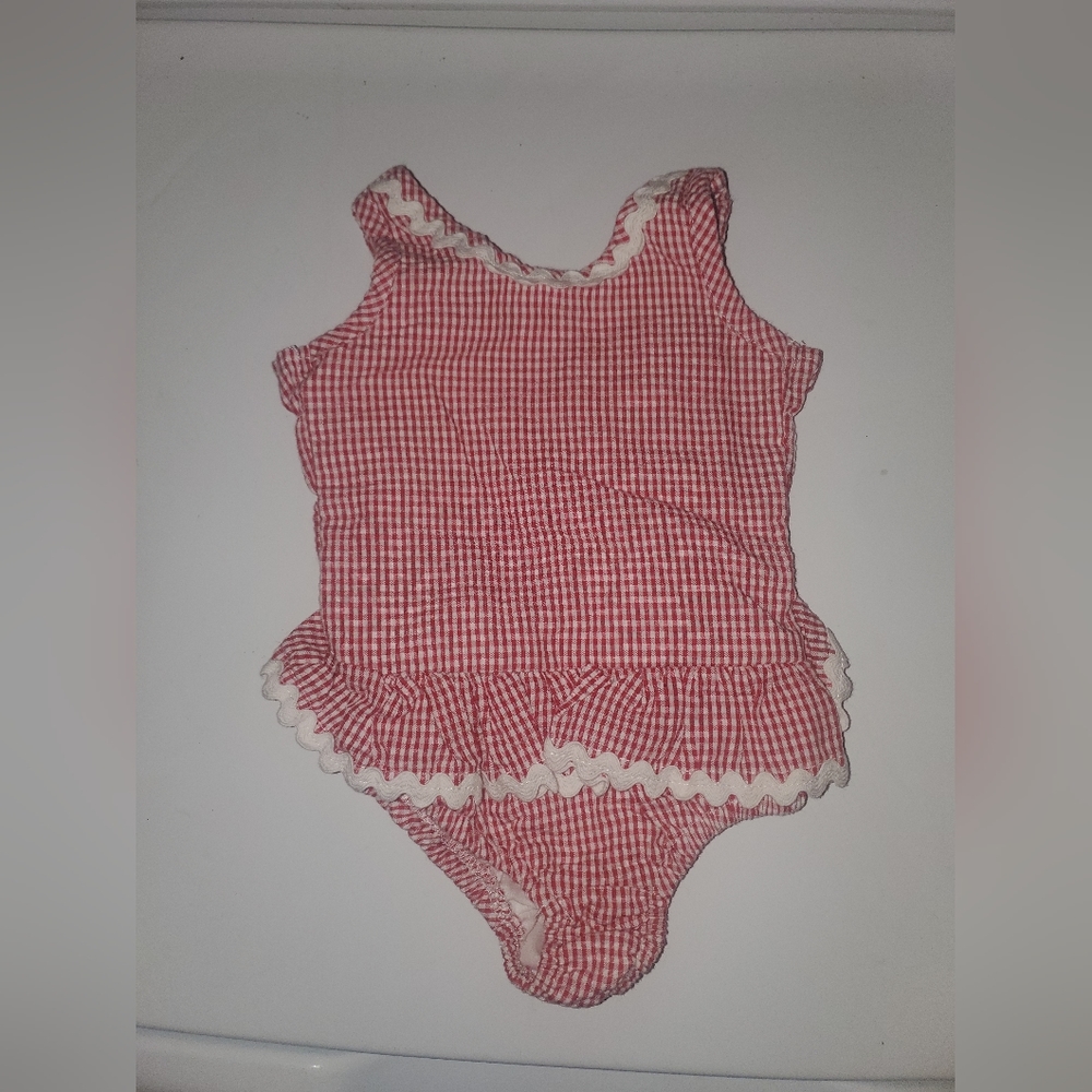 Girls smock bathing suit